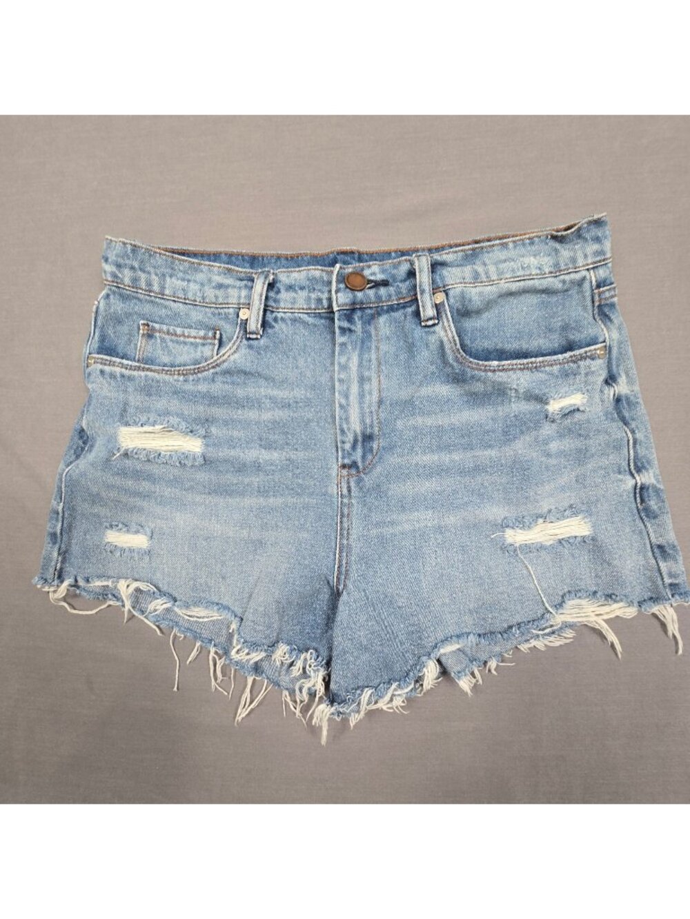 Blanknyc The Barrow Vintage High-Rise Distressed Denim Shorts Size 30